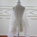 Beading Lace Two Layers Wedding Veil